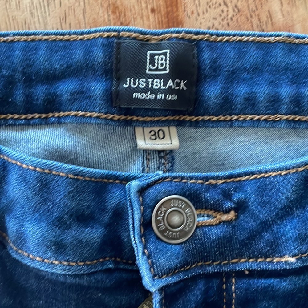 Just black skinny jeans size 30
